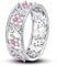 NARMO Ringe für Frauen 925 Sterling Silber Rosa Crabapple Blume Ring für Frauen Mädchen Größe 54mm
