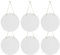 PYD Life 6 Pack 12 Round Sublimation Door Hanger Blanks White Hardboard MDF Wood Blanks Wall Hanging for Cricut Autopress Heat Press Machine Printing