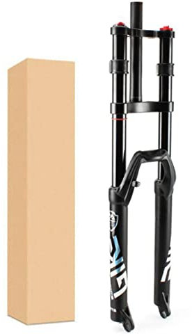 ZECHAO 27,5/29 in Forcella Ammortizzata MTB,Corsa 150mm Forcella Pneumatica Doppia Spalla 9 * 100mm Freno A Disco Forcella Anteriore Air Supension Forcella Anteriore (Color : Black, Size : 29inch)