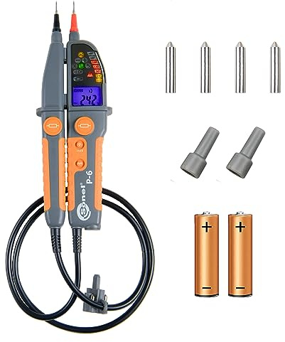 SONEL P-6 Fortschrittliche bipolare Spannungsanzeige mit Phasenerkennung und automatischen Messungen bis 1000 V, LCD-Display, akustische Alarme, IP65, CAT IV