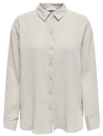 JDY Damen Musselin-Bluse JDYTheis Langarm