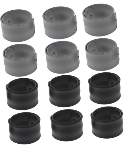 FONDOTIN 12stücke Metallstreifen Flip-geschenkpapierhalter Silikon Überzogenes Geschenkpapierhalterband Geschenkpapierklammern Mit Metallstreifen Silikon-geschenkpapierhalter Für Sichere Be