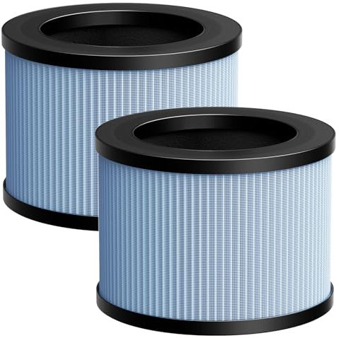 2 Pack DH-JH01/JH06 True HEPA Replacement Filter Compatible with CONOPU DH-JH01 & DH-JH06 Air Purifier, 4-IN-1 Efficient Filtration HEPA Replacement Filter, Blue