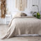 CalmyHOME Bettüberwurf Tagesdecke Bett Überwurf 220x240cm Sofaüberwurf Steppdecke Sofa Decke Überwurfdecke Tages Decken Betthusse XXL Überdecke Gesteppte Tagesdecken gesteppt Quilt (Beige)