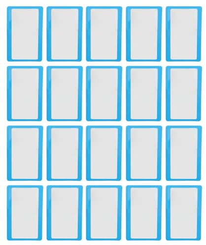 20 Stück Tragbare Lupenkarte, Blauer Rahmen, Kreditkartengröße, Lupe Für Briefmarkensammler