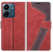 MOBESV Hülle für Xiaomi Redmi 13C Handyhülle, Lederhülle mit Kartenfach, Klapphülle mit Ständer, Flip Case Handytasche Schutzhülle, Modisch Rot