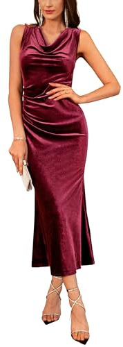 GRACE KARIN Vestido largo de noche para mujer, elegante, sin mangas, para bodas, fiestas, bailes