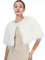 sy soul young Schal Damen Pelz Brautschal Brautstola Schal Wrap für Winter Hochzeit Festival Weihnachten(Weiß)