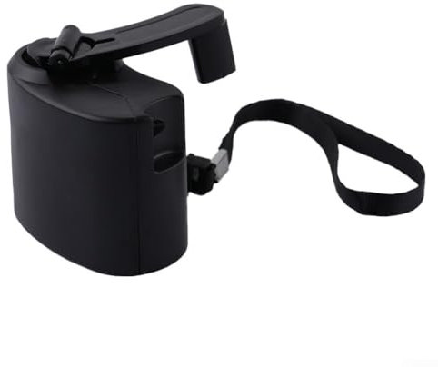 Bulevisiter Manivela Cargador USB Generador Manual Dinamo Fuente de alimentación para teléfonos móviles Dispositivos digitales Viajes Actividades al aire libre con luz LED (negro)