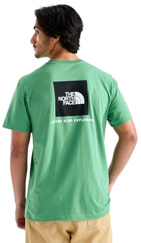 THE NORTH FACE Herren Evolution Box NSE Regular Short Sleeve T-Shirt, Dimmed Algae, XL