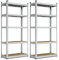 VonHaus Garage Shelving Units - Pack of 2 Heavy Duty Racking for Home, Office, Shed and Garage Storage - 5-Tier Shelving Units for Storage, 175kg Capacity Per Shelf - 1.5m Racking