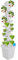 GAOUSD Hydroponische Turm, vertikal, 45 Löcher, Hydrokultursystem mit Wasserpumpe und Wasserstandsanzeige, Gartenturm, Anbau von Erdbeeren, Gemüse, Obst