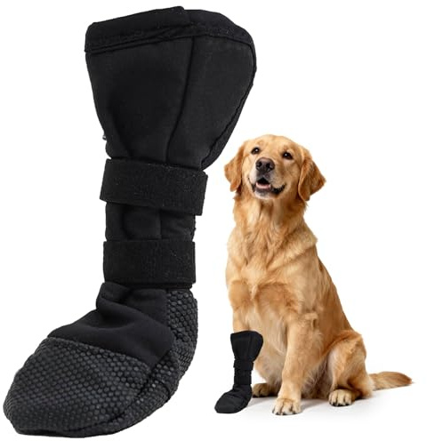 Scarpe per Cani per Zampe Ferite, Calze di Protezione e Recupero per Cani, Stivali per Cani Impermeabili, Stivali per Cani Paw Protector Calzini Antiscivolo per Cani, Rcarpette Cane Traspiranti