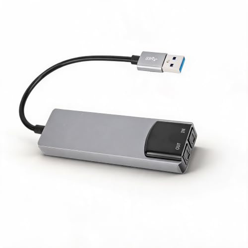 7.1 USB-Soundkarte, SPDIF Digital Externe Soundkarte mit hochauflösendem Sound, USB-Surround-Sound-Adapter für Laptop PC, Silber
