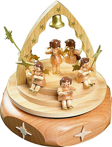 Spieluhr Richard Glässer Spieldose Engelkonzert Natur, 22er Spielöwerk Stille Nacht, 85141