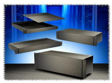 Hammond Electronics Rm2u0808sbk Aluminium Aluminium Bracket Series L x W x H 203 x 211 x 89 mm Black