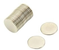 N35 Neodymium Magnet for Arts, Crafts, Model Making, DIY, Hobbies and Packaging - 12mm dia x 1mm thick - 0.6kg Pull - Pack of 20