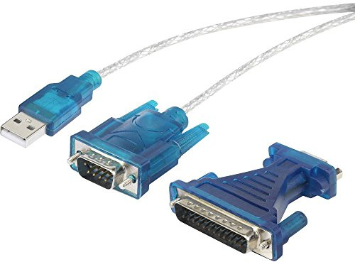 Renkforce USB 1.1 Adapter [1x D-SUB-Stecker 9pol., D-SUB-Stecker 25pol. - 1x USB 1.1 Stecker A] 40.00 cm vergoldete Ste