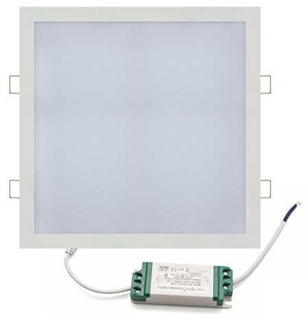 ENERGMiX 24w Slim Flach LED Panel weiss Einbaustrahler Unterputz Einbauleuchte Einbaulampe Deckenleuchte Deckenlampe Lampe Eckig 30x30 cm Warmweiss