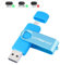 Memoria USB Pendrive 128GB 64GB 32GB 16GB Wansenda S100 OTG USB 2.0 para Dispositivos Android, PC/Tableta/Mac (128GB,Azul)