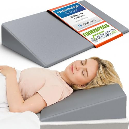 Keilkissen Bett 90x45cm – Wedge Pillow für Erwachsene – Bequemer Matratzenkeil & Bettkeil – Oeko-TEX Zertifiziert – Test SEHR GUT – Kopfkeil für bequemes Liegen, Entspannung & erholsamen Schlaf