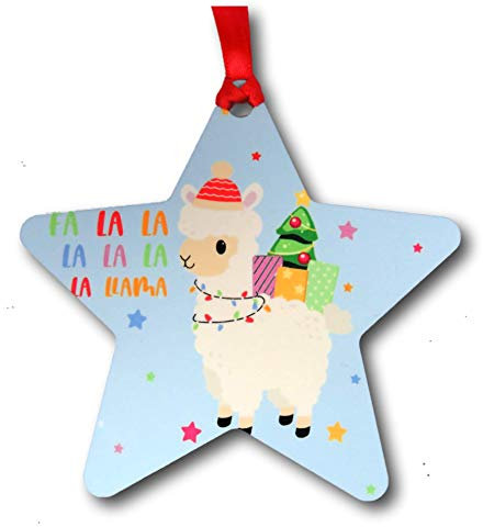 the T bird Llama Christmas Decoration | fa la la la llama Christmas Decoration | Tree Decoration | Housewarming present Keepsake | tree ornament | llama gift | llama lover | alpaca gift