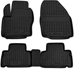 Element 3D Gummimatten Set passend für Ford S-MAX | 2006-2024 | 25cm zwischen Mattensteckern | 100% passgenaue Auto Fußmatten, robuste Universal Fußmatte Auto, Gummimatten Auto, Auto Fussmatten Gummi