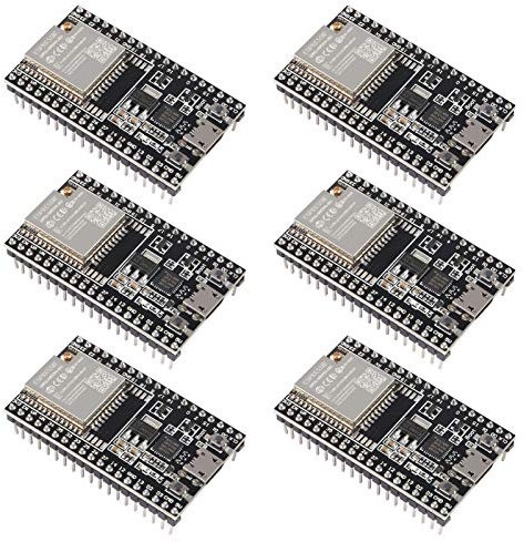 Dorhea 6PCS ESP32-DevKitC Core Board ESP32 Development Board ESP32-WROOM-32U Wireless WiFi Development Board Amplifier Filter Module