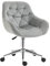 Vinsetto Home Office Chair Velvet Ergonomic Computer Chair Comfy Desk Chair with Adjustable Height, Arm and Back Support, Grey