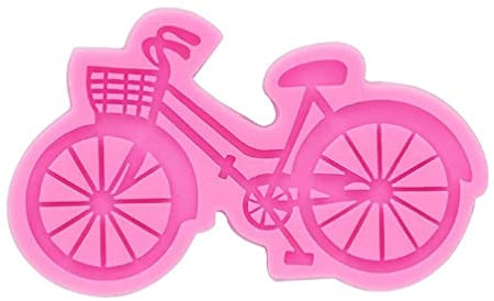 Fahrrad Schlüsselanhänger Form 3D Silikon Schokolade Fondant Cupcake-Cake Dekoration Werkzeuge Fahrrad Form Halskette Form Halter Formen für Harzguss