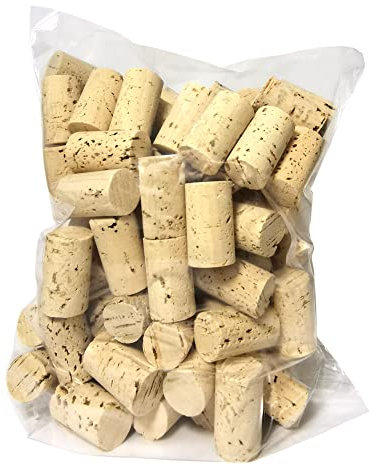 DIAH DO IT AT HOME 100 Natural Standard Straight Wine Bottle Corks for Winemaking Brewing & Craft