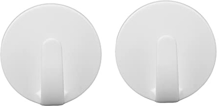 White Magnetic Hooks, Magnetic Hanger for Refrigerator, Wall, Door, Bathroom, Kitchen & Magnetic, Heavy Duty Magnet Hook with Scratch-Resistant Base