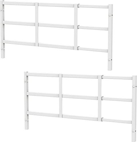 Protector de seguridad fijo para ventana de 14 x 38 pulgadas, paquete de 2 unidades, ancho ajustable para evitar caídas accidentales, sin salida, tornillos resistentes a manipulaciones incluidos