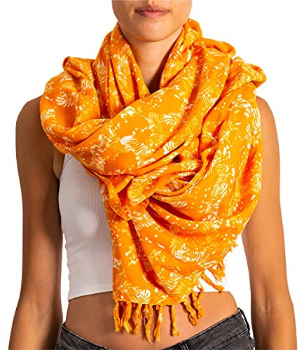 PANASIAM Scarf Batik 190X116cm, B404 orange, L