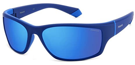 Polaroid Unisex PLD 2135/s Sunglasses, ZX9/5X Blue Azure, 65