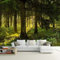 Style Européen 3D Paysage De Forêt Verte Photo Peintures Murales Papier Peint Salon Hôtel Luxe Fond Peinture Murale Décor Peler Et Coller Affiches Murales Auto-Adhés 140 (largeur) x 70 (hauteur) cm