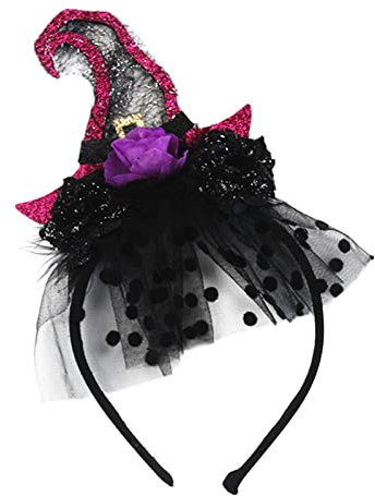 Rpporm Halloween-Haarband Halloween-Dekorationen Halloween-Parodie-Haarband Tropische Partydekorationen (D, One Size)