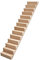 Amagogo 1/12 Puppenhaus unbemalte Treppe, Miniaturtreppe ohne Armlehne, Möbelszenen, hölzerne Mini-Treppe für Modelleisenbahn