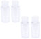 POPETPOP Lot De 4 Bouteilles De Voyage Pour Cosmétiques Bouteilles Deau Vides Pour Démaquillant Pompe En Plastique Rechargeables 200 Ml
