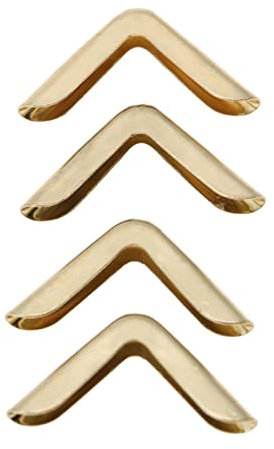 Eckenschutz, Eckenschutz, Vintage-Eckenschutz, Eisen-Eckenschutz, Eckschutz, Notebook-Schutz, Ecke, Dekoratives Buchhaus (C103 Messingfarbe)