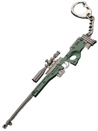 junweideyi Mini Gun Schlüsselanhänger Zubehör, Pistolenform, taktischer kleiner Schlüsselanhänger, Waffenform, Modell, Geschenk, coole Schlüsselanhänger für Männer, Awm, One size