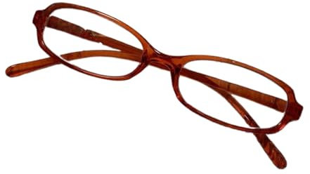 Harajuku Ovaler Rahmen Linse Brille Vintage Mädchen Bunte Farbe Linse Kleiner Rahmen Brille Teens Karneval Brille für Teenager Mode Sonnenbrille Braun, Braun