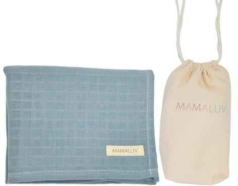 MAMALUV Muslin Swaddle, 100% Baumwolle Musselin Tuch Wickeltuch Baby, Weich und Atmungsaktiv Musselin Decke für Empfindliche Babyhaut, Waschbar bei 30°C, Unisex, Greu, 80x90 cm