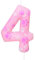 Cxryrzhe 4th Birthday Candle Dog Paw Number 4 Candle Dog Paw Cake Decoration Birthday Party Supplies Pink Dog Paw Print Themed Cake Topper Decorations for Kids Boy Girl Party Decor Supplies