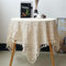 FMIYJUN Rechteckige Häkel-Tischdecke, beige, Deckchen, Baumwolle, Vintage-Spitze, rechteckige Küche, böhmische Tischdecken für Party, Bankett, Esszimmer, Hochzeitsdekorationen