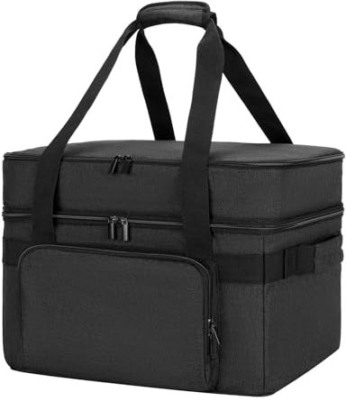 Bolsa de transporte para barbacoa, bolsa de transporte para barbacoa, funda de almacenamiento de parrilla portátil, bolsa de transporte de parrilla interior con almohadilla inferior para parrilla sin