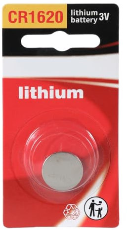 Xuanxi CR1620 Coin Cell Battery 3V Single Pack, Lithium Button Cell High Energy for Toy, Remotes, and Electronic Devices