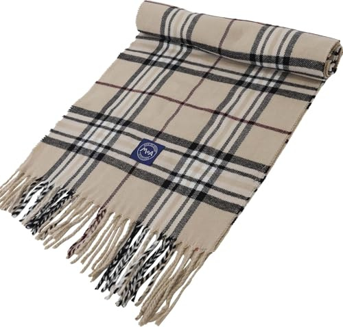 I LUV LTD Tartan Scarf, Traditional Scotland Design, Heritage Scottish Clan Shawl with Soft Fringed Ends for Men and Women