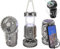 Luz solar 2 en 1 y ventilador portátil, linterna solar y ventilador, linternas LED recargables por USB, ventilador portátil para camping de emergencia (plateado)