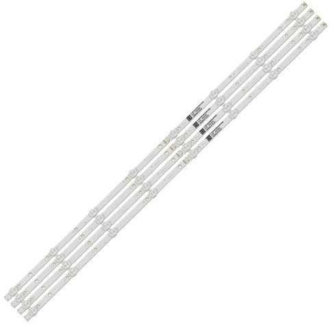 YSABVCP LED Backlight Strip 8 Lamp Fit For PHILIPS 43 TV 43PUS6162 43PUS6412 LBM430M0801-BW-3 TPT430U3-EQYSHM.G TPT430H3-QVN01.U LB43104